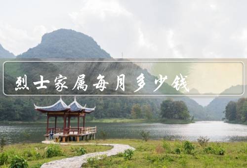 烈士家属每月多少钱