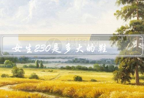 女生230是多大的鞋