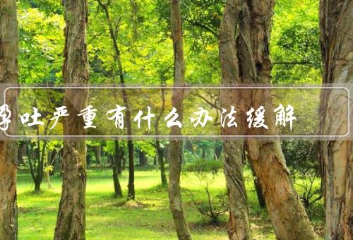 孕吐严重有什么办法缓解