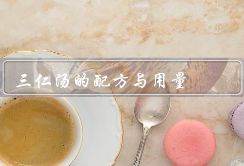 三仁汤的配方与用量
