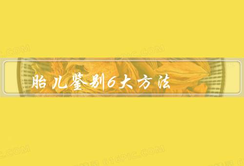 胎儿鉴别6大方法