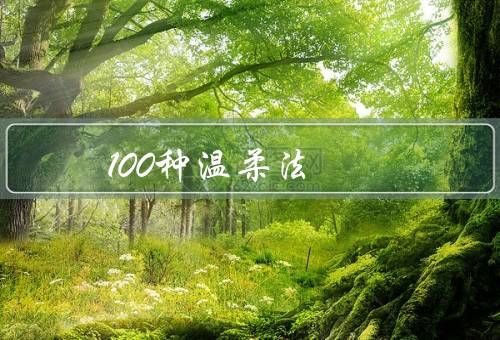 100种温柔法