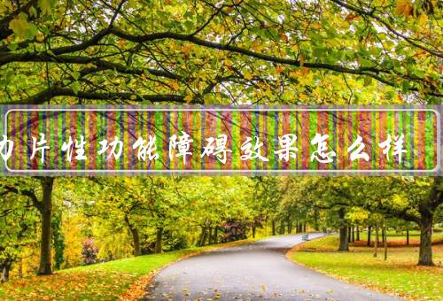 生力片性功能障碍效果怎么样
