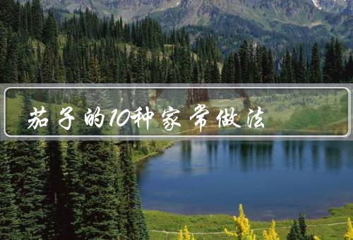 茄子的10种家常做法