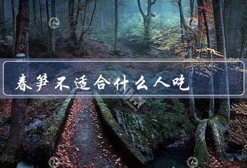 春笋不适合什么人吃