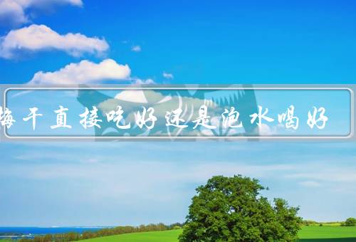 西梅干直接吃好还是泡水喝好