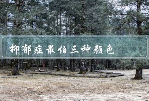 抑郁症最怕三种颜色