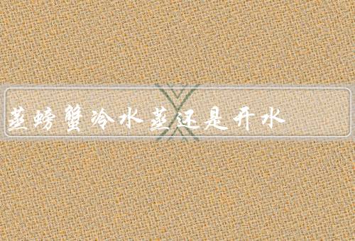 蒸螃蟹冷水蒸还是开水