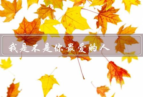 我是不是你最爱的人