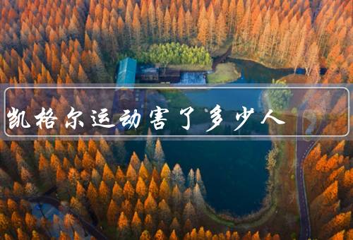 凯格尔运动害了多少人