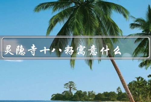 灵隐寺十八籽寓意什么