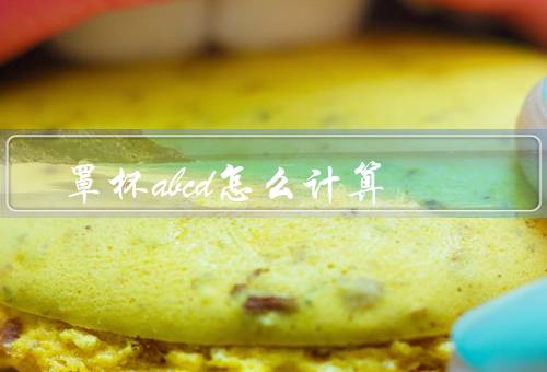 罩杯abcd怎么计算