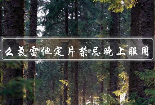 为什么氯雷他定片禁忌晚上服用