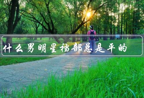 为什么男明星裆部总是平的