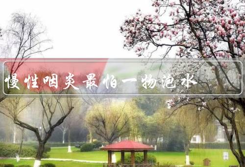慢性咽炎最怕一物泡水
