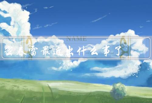 密春雷最近出什么事了