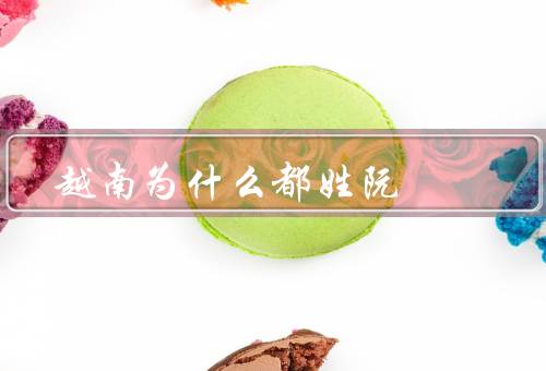 越南为什么都姓阮