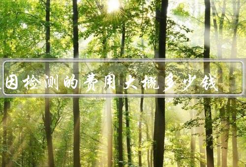 基因检测的费用大概多少钱