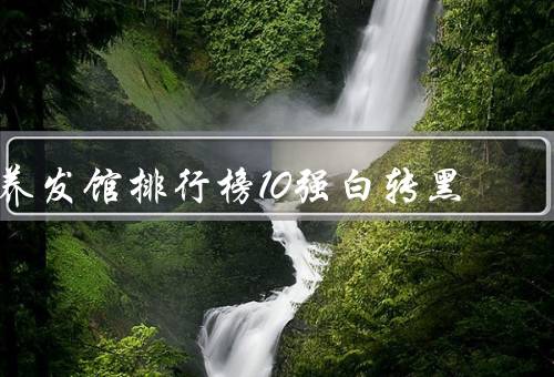 养发馆排行榜10强白转黑
