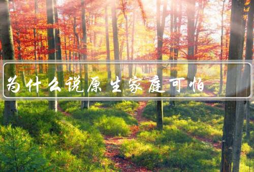 为什么说原生家庭可怕