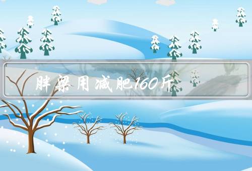 胖梁用减肥160斤
