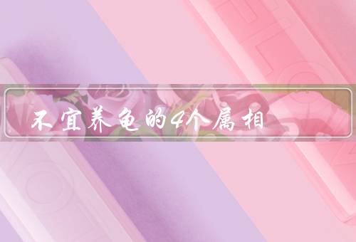 不宜养龟的4个属相