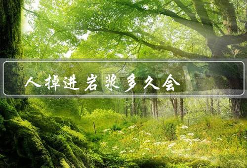 人掉进岩浆多久会