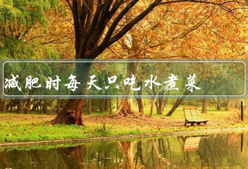 减肥时每天只吃水煮菜，吃一个月可以减肥多少斤