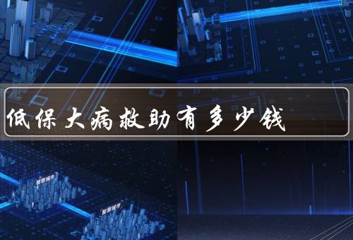 低保大病救助有多少钱