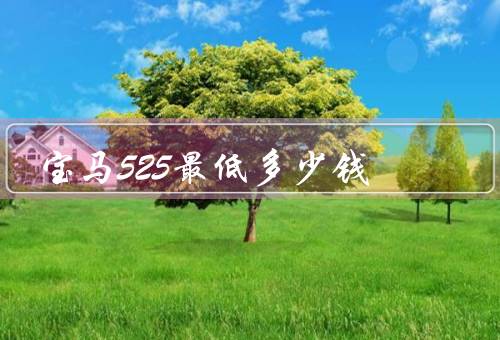宝马525最低多少钱