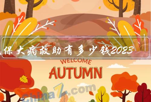 低保大病救助有多少钱2023