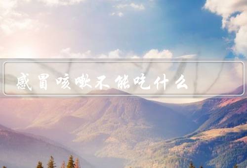 感冒咳嗽不能吃什么