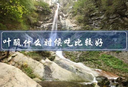 叶酸什么时候吃比较好