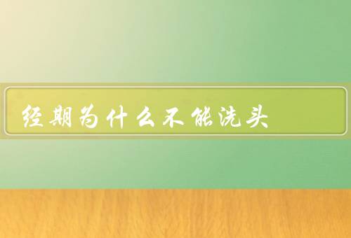 经期为什么不能洗头