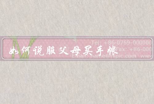 如何说服父母买手帐
