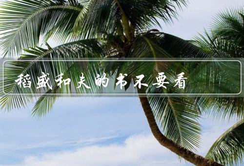 稻盛和夫的书不要看