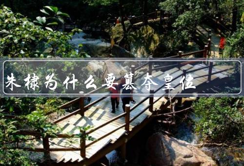 朱棣为什么要篡夺皇位