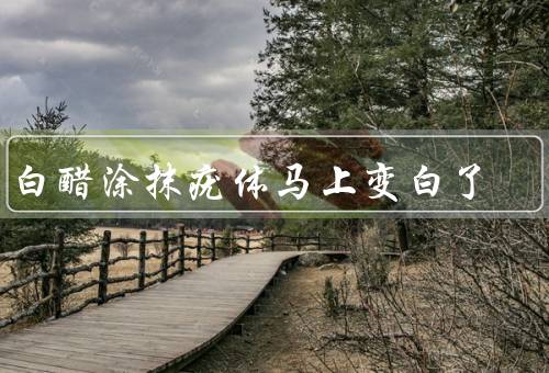 用白醋涂抹疣体马上变白了