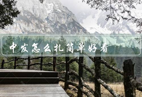 中发怎么扎简单好看