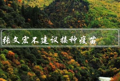 张文宏不建议接种疫苗