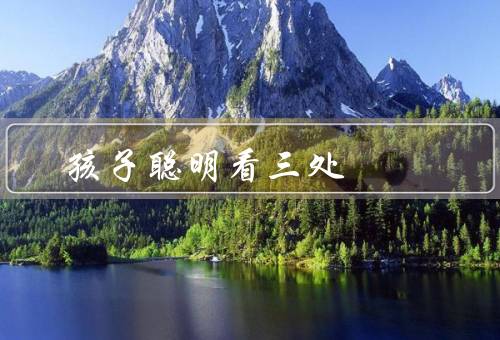 孩子聪明看三处
