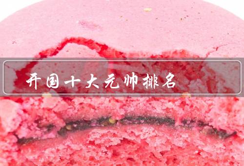 开国十大元帅排名