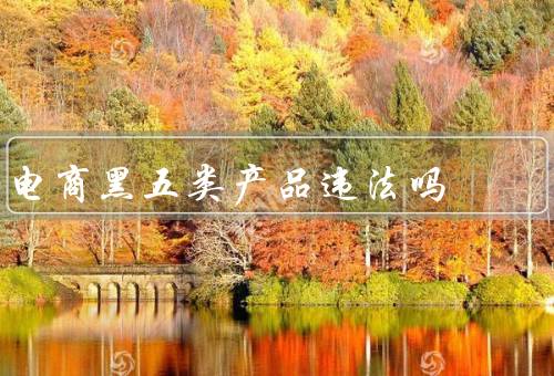 电商黑五类产品违法吗
