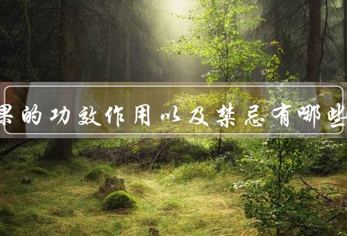胰岛果的功效作用以及禁忌有哪些