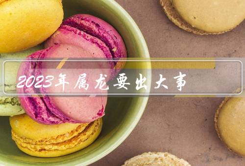 2023年属龙要出大事
