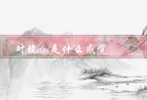 对镜doi是什么感觉