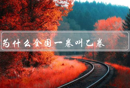 为什么全国一卷叫乙卷