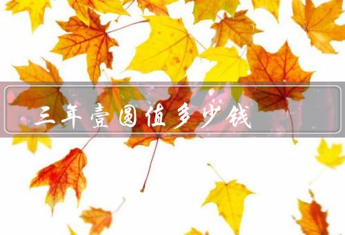 三年壹圆值多少钱