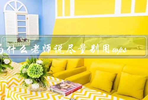 为什么老师说尽量别用wps
