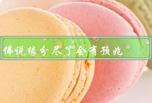 佛说缘分尽了会有预兆